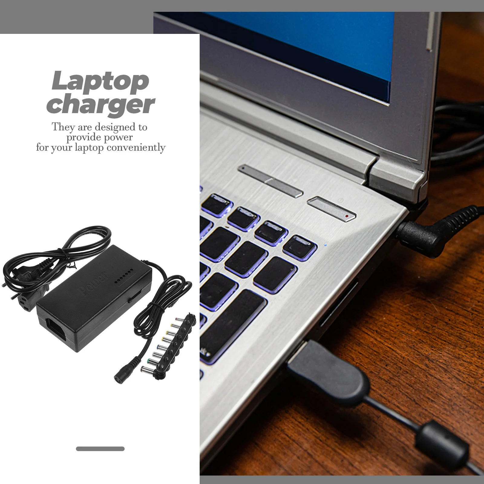 10 stuks laptop verstelbare 12V-24V universele notebookadapter 96W vervangende voedingsadapter voor vele merken