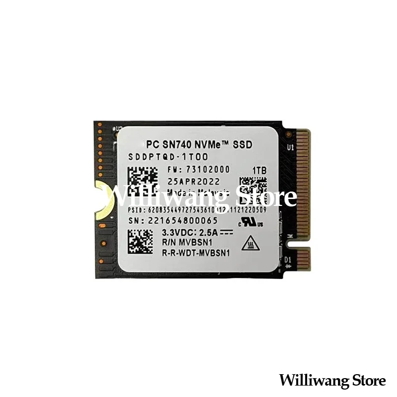 Original Digital SN740 2T 2230 M2 Solid State Drive 2T PCIE4.0 NVMe M.2 Hard disk SSD 2TB Laptop Desktop Solid-State Drive