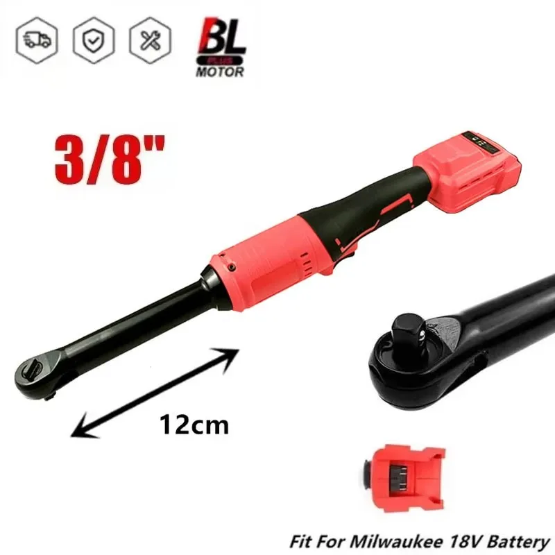 For Milwaukee 18V Battery Brushless Ratchet Wrench 600NM Extended Long Head 3/8