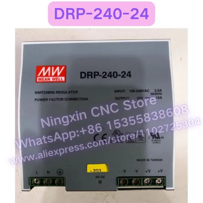 Second-hand DRP-240-24 power supply Functional test OK Fast delivery