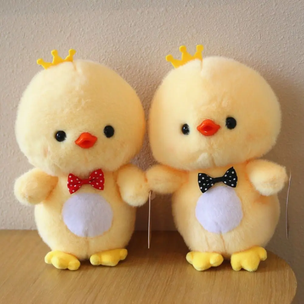 

PP Cotton Yellow Duck Plush Toy Fluffy Collection Simulation Duck Plush Pillow Cartoon 22cm Bow Tie Duck Plush Doll Home Decor