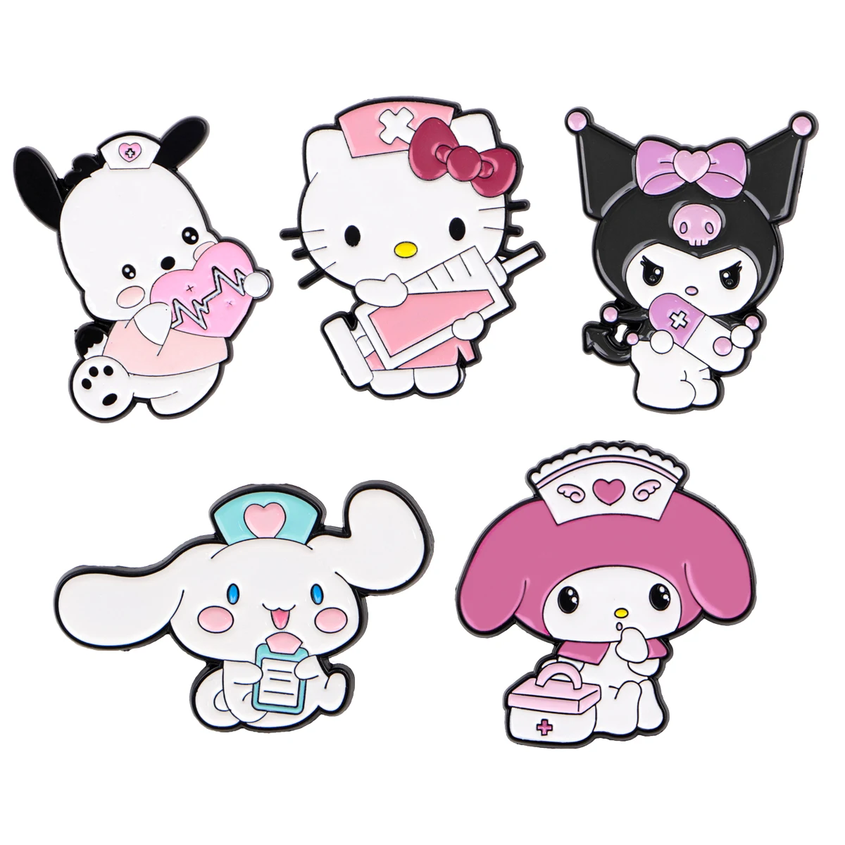 Medical Enamel Pins Kawaii Anime Brooches Badge Lapel Pin For Backpack Clothes Accessories Doctor Nurse Jewelry Birthday Gifts