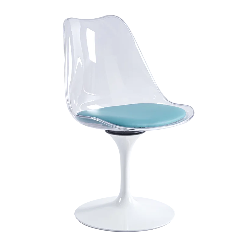Dining Chair Eames Style Swivel Armchair Creative Armrest Comfortable Cafe Kitchen Restaurant Office Salon Reception Meuble