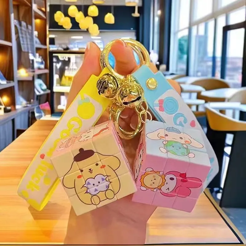 

Miniso Kuromi кубик Рубика брелок кулон разблокировка мультфильм креативный подарок школьная сумка орнамент брелок аксессуары