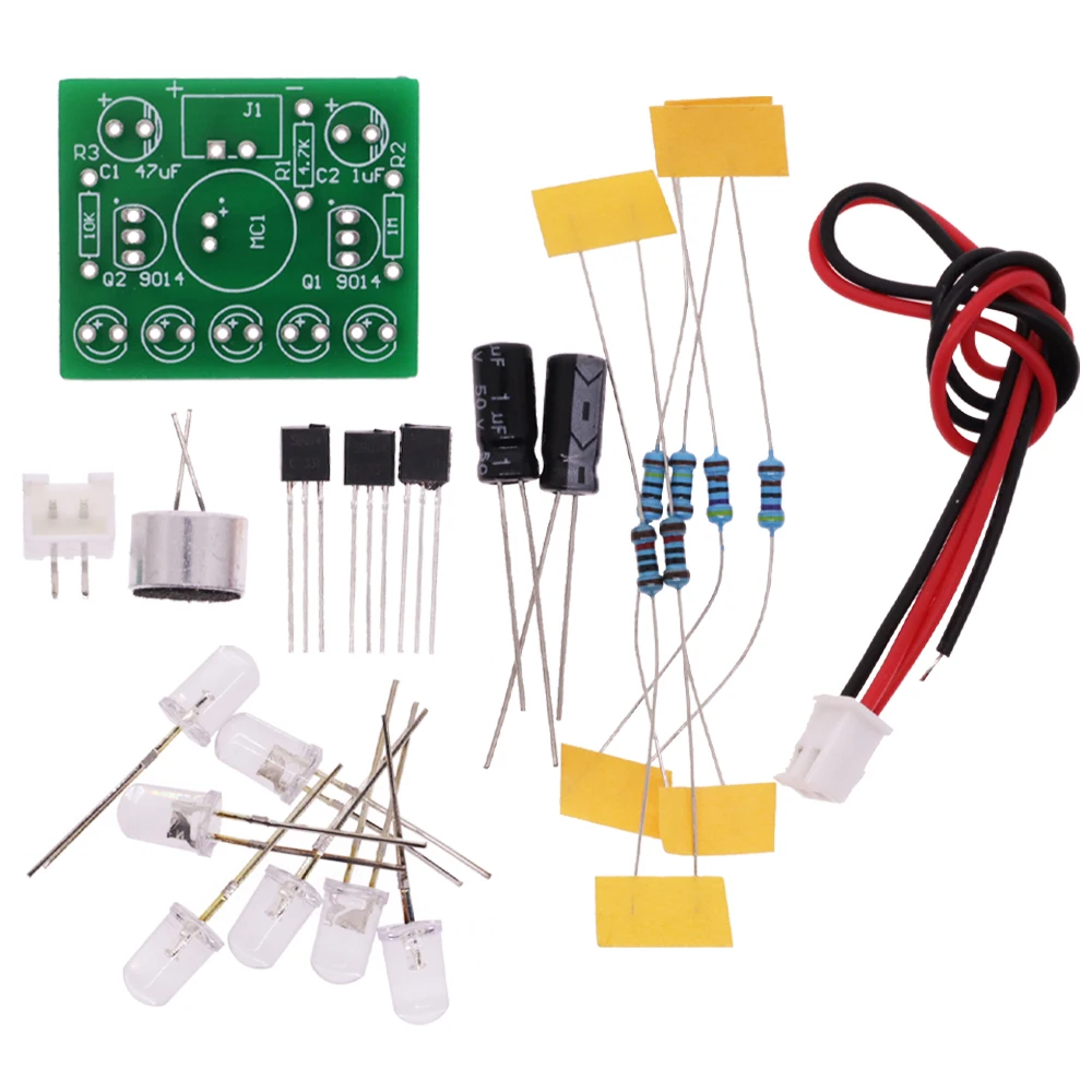 Electronic Funny Kit Voice Control Melody lamp LED Melody Light DIY Production Suite Learning Electronic Kits PCB laboratory