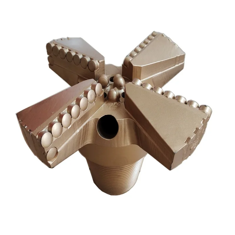 High Quality 4 Wings Non Core Diamond PDC Bit Drag Bits for Water Well Drilling