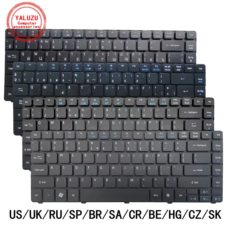 

US/UK/RU/SP/BR/SA/CR/BE/HG/CZ/SK Laptop Keyboard For ACER 3410G 3410T 3750/G 3810/T/TG 3820G 3820T GZQT ZQ5A ZQ8B ZQ8C ZQ6A