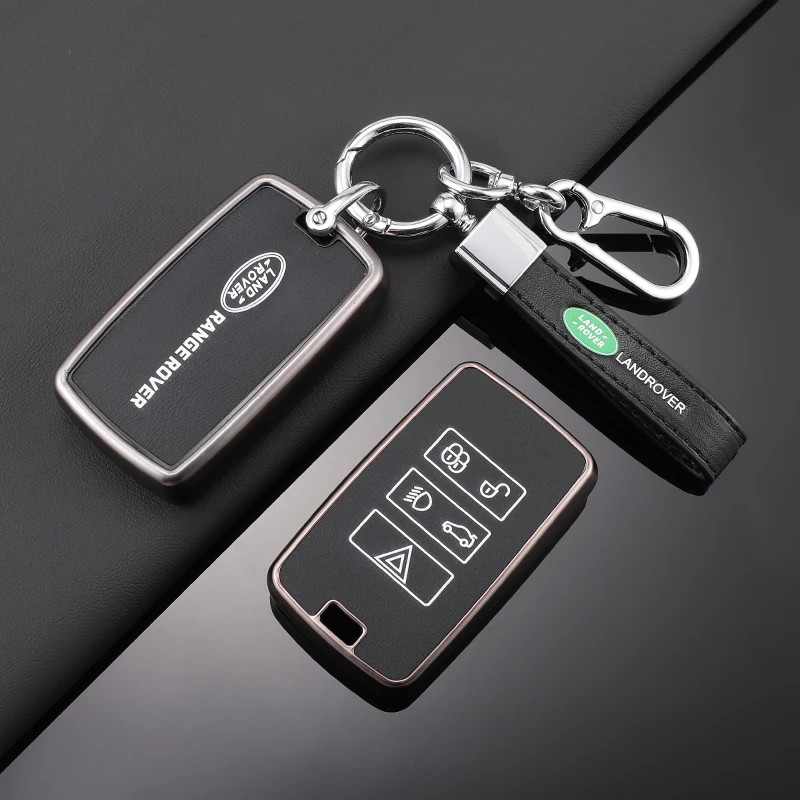 Zinc Alloy Car Key Case Cover Holder Shell For Land Rover Range Rover Sport Velar Evoque Discovery Freelander2 Elander Accessory