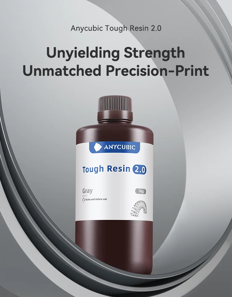 Anycubic Flexible Tough Resin 2.0 LCD 3D Printing Material Newest High Toughness 3D Printer UV Resin For Photon Mono X Photon
