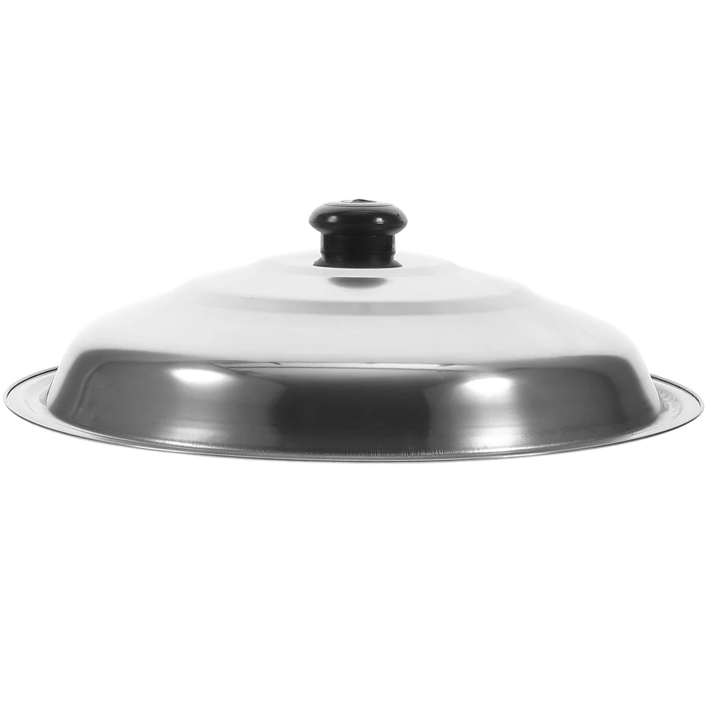

Stainless Steel Pot Lid 38cm High Cooking Pan Lids Microwave Safe Fry Pans Replacement Corrosion Resistant