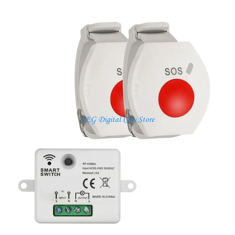 U75B Wireless Remote Switches for Lamp Motor Remote Control Switches AC100-220V 1 Channel 10A Remote Control Switches