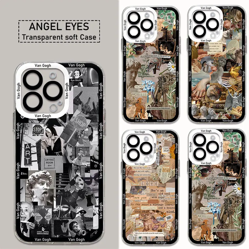 

Van Gogh David Art Aesthetic Phone Case For Samsung S24 S23 S22 S21 S20 S10 FE Note20 Note10 Plus Ultra Lite 5G Clear Soft TPU