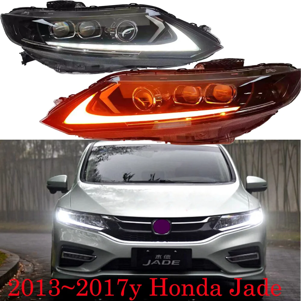 car bupmer head light for Honda Jade headlight LED 2013~2017y car accessories DRL fog for Honda Jade headlamp