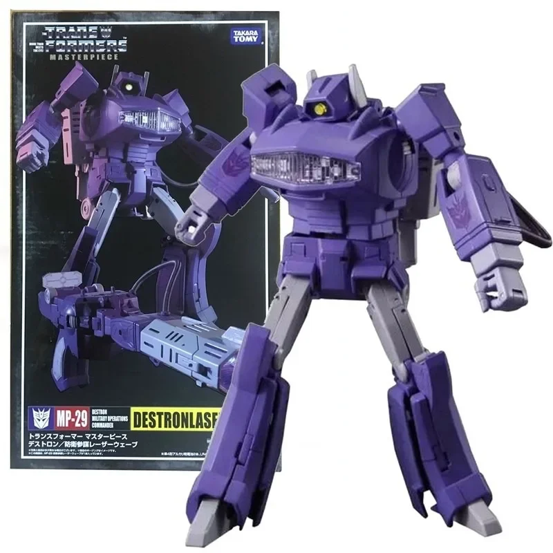 In Magazzino Giocattolo di Trasformazione MP29 Shockwave G01 Cartoon KO Versione Decepticon con Luce Action Figures Giocattoli Collezione Regali