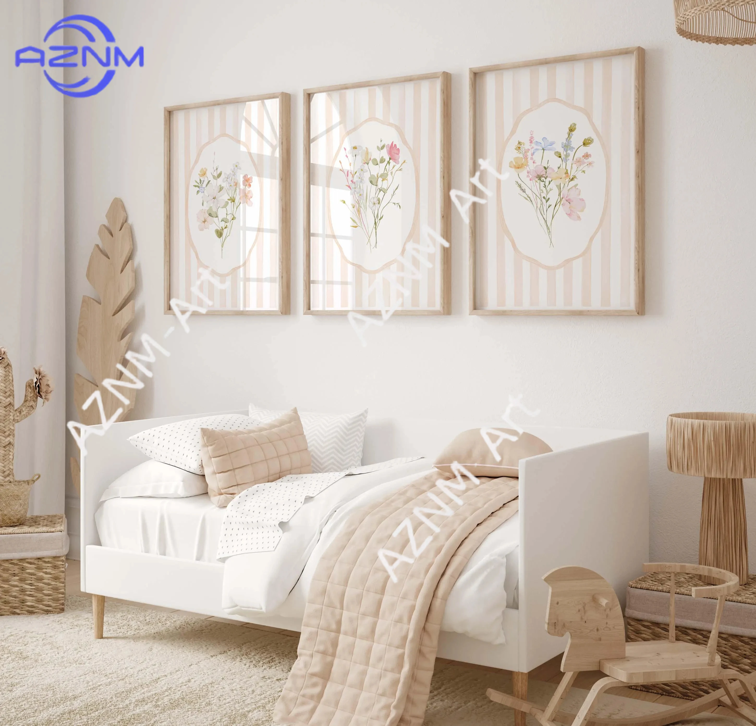 1PC/3PCS Pastel Flowers Wall Decor College Girls Dorm Prints for Teenage Girls Room Floral Art  Paintings Coquette Flowers Gift