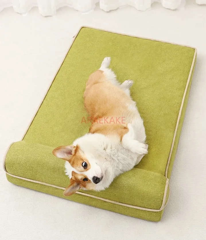 Dog bed for all seasons, removable and washable pet bed, dog mat, sleeping cat bed