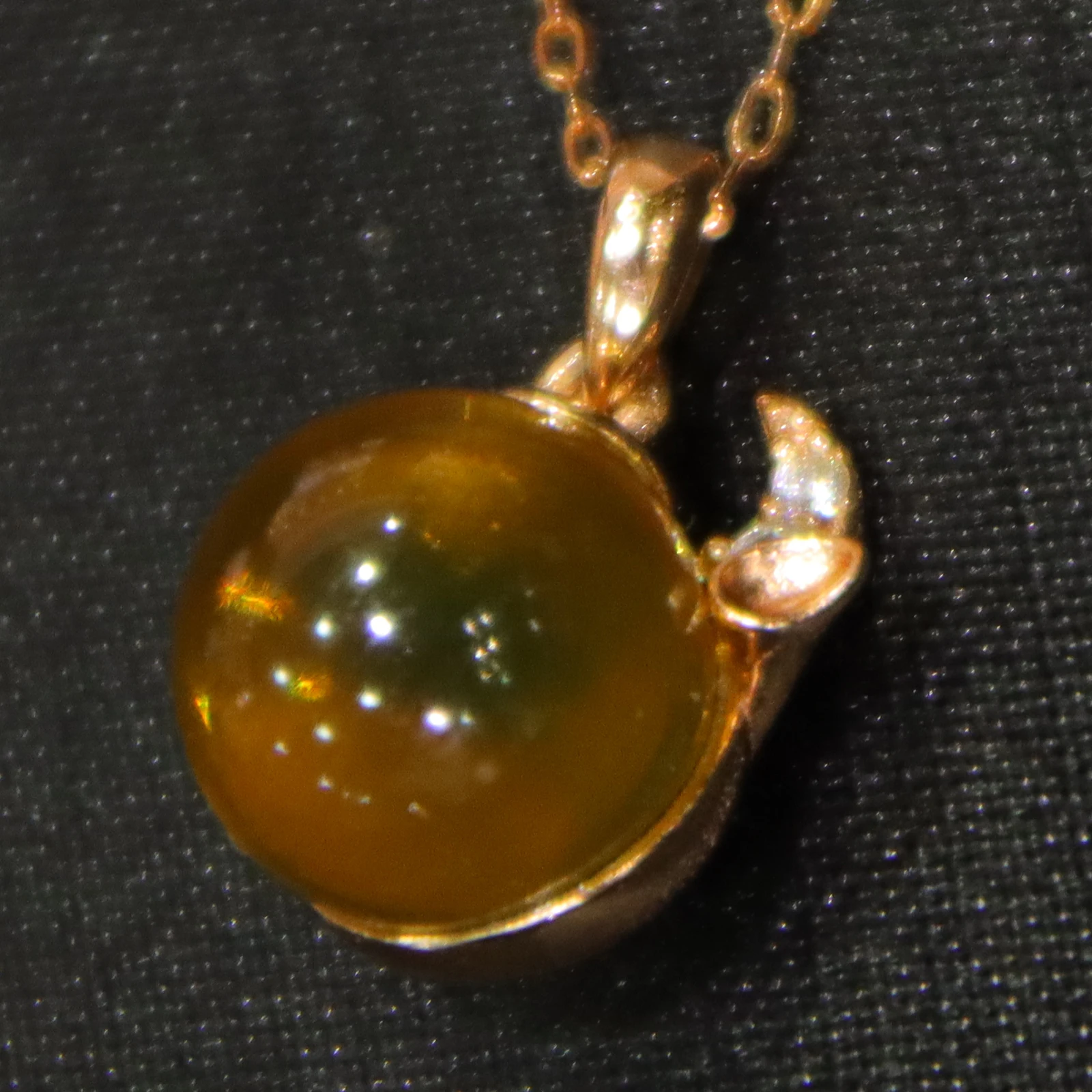 Sterling Silver Cute Bull Head Pendant with 15mm Natural Mexican Blue Amber for Necklace