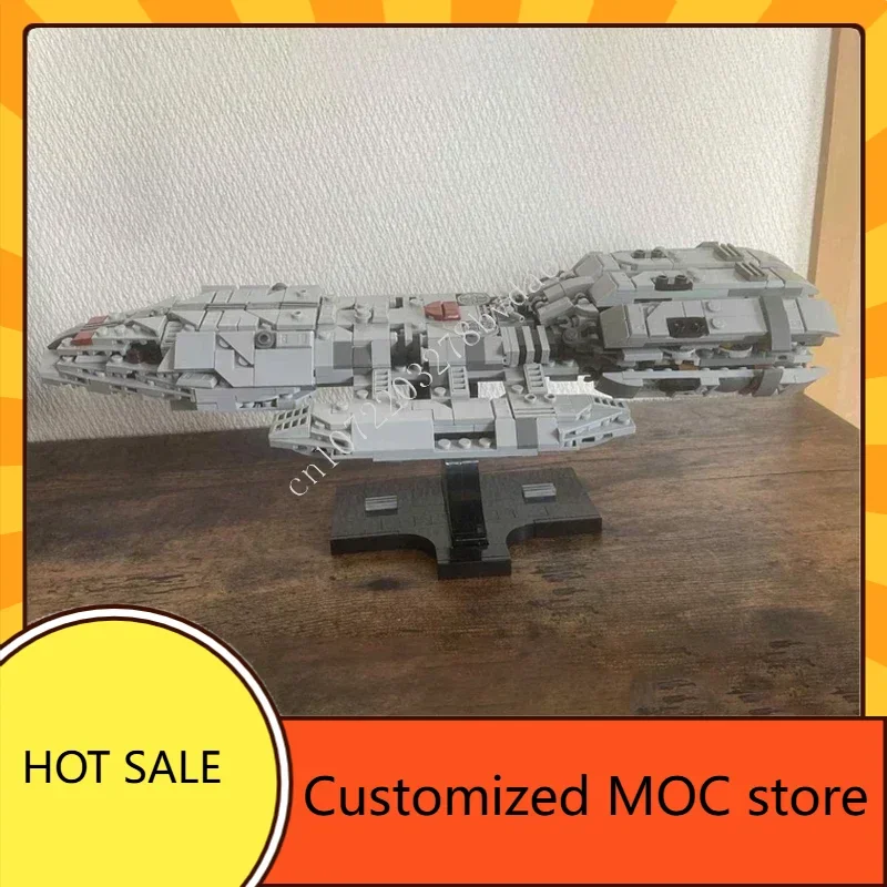 

727PCS Battlestar Pegasus Space War Military MOC Holiday SpaceShip Battle Christmas Puzzle DIY Birthdayal Assembly Toy Gift