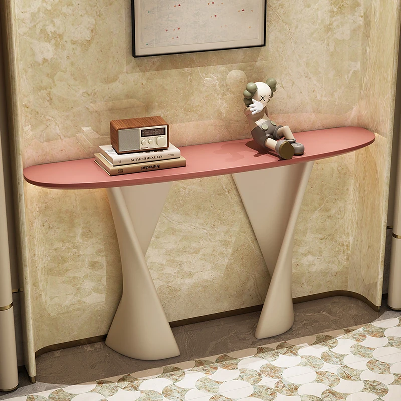 Cream Style Minimalist Table Living Room Modern Premium Console Tables Trendy Mesa De Recibidor De Entrada Living Room Furniture