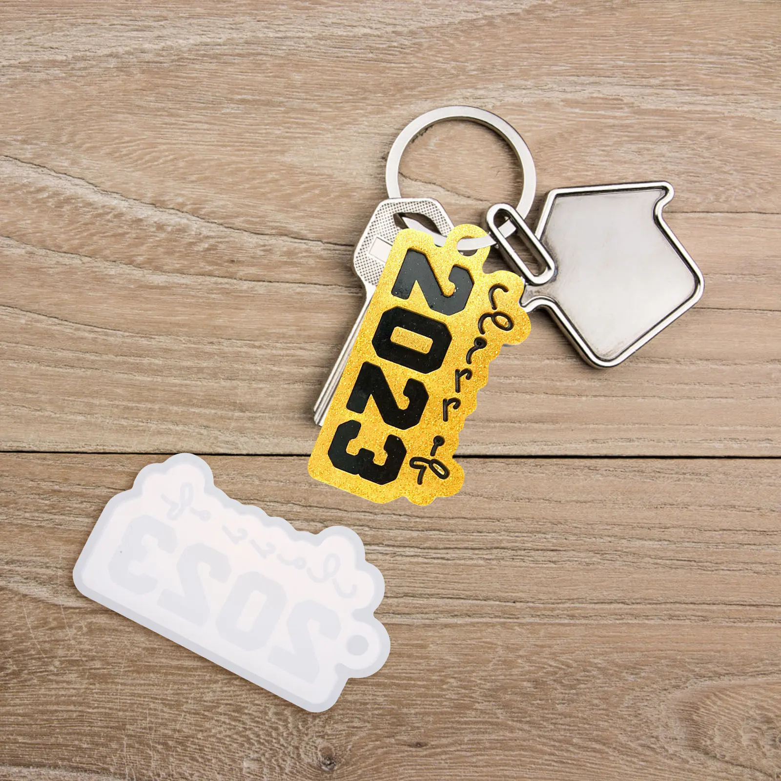 

4pcs Silicone Molds Class Of 2023 Graduation Diy Craft Resin Epoxy Pendant Decorative Portable Crafts Making Accessories Diy