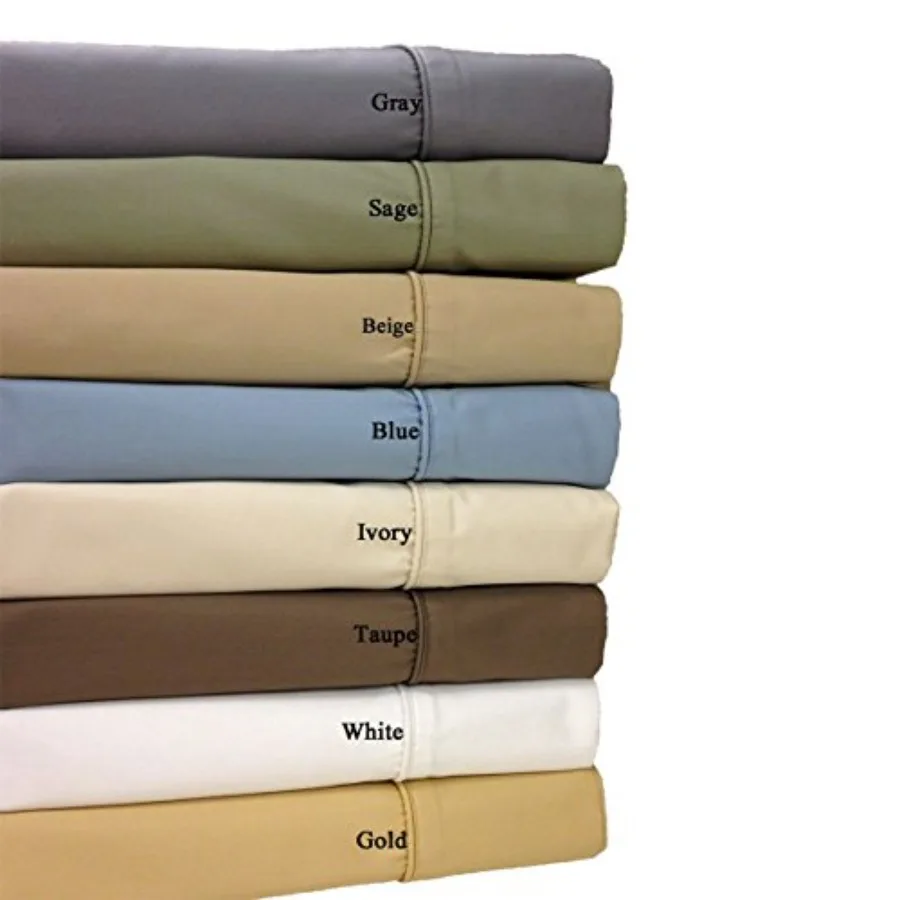 

Royal Hotel Bedding 650-Thread-Count Bed Sheets - Wrinkle Free Sheets - Deep Pocket, Cotton Blend, Sateen Sheets, Hypoallergeni