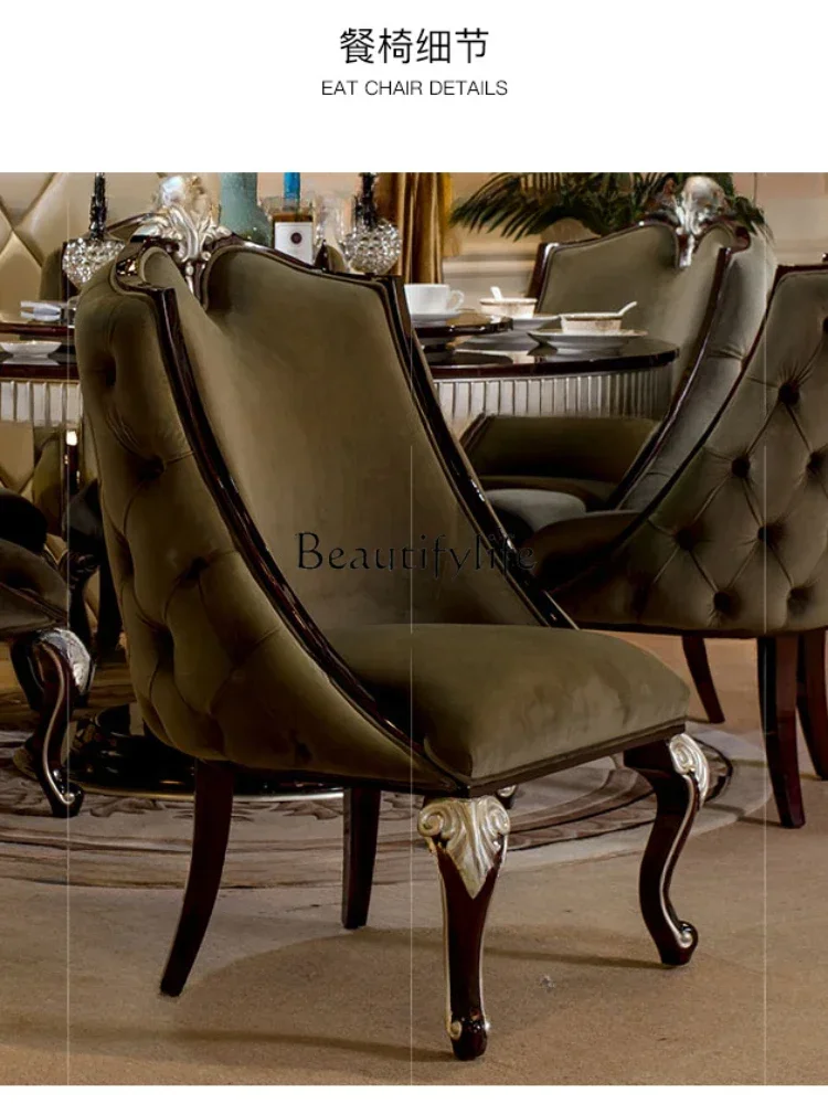 Post-Modern Restaurant Furniture Solid Wood Dining Tables and Chairs Set