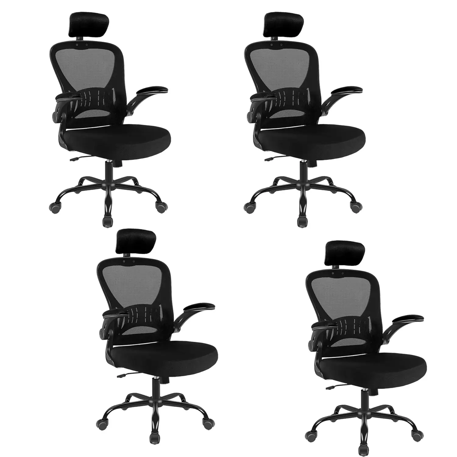 

Эргономичное офисное кресло с сетчатой спинкой, 4 регулировки, регулировка высоты, поворотное, с поясничной поддержкой, на колесиках, для дома, офиса, конференций, на заказ