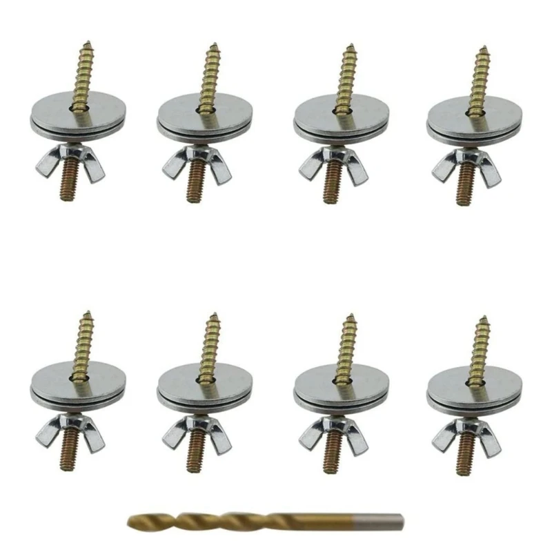 D0AD Carbon Steel Birdcage Accessories Standing Rack Spare Screw Washer Set