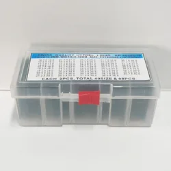 98Pcs/Box 6008G10 Silicone Watch Waterproof I Ring Replacement Parts 0.8mm White Watch Gasket I Ring Kit For Watchmaker