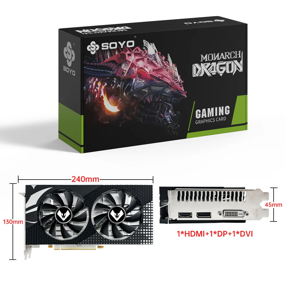 SOYO Radeon RX580 8G scheda grafica GDDR5 memoria scheda di gioco