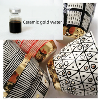Pottery Overglaze Color Golden Pigment Jingdezhen Ceramic Painted Gold Water DIY Ceramic Coloring Stroke Edge Gold Liquid Gilt