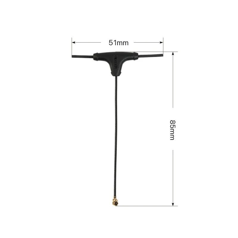 Antena Foxeer ELRS Receptor 2.4G / 915MHZ 868MHz Antena para FPV Freestyle Modelo de drone de longo alcance