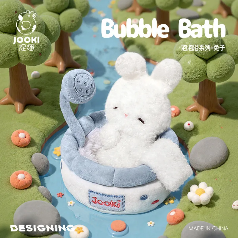 JOOKI ぬいぐるみウサギのおもちゃかわいいソフト新年バニーぬいぐるみバブルバスシリーズ睡眠枕女の子のための誕生日プレゼント