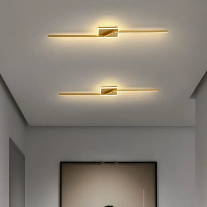 Imagem -03 - Lâmpada de Parede Led Moderna Simples Linear Tube up And Down Background Sconce Esquerdo e Direito Wall Light For Bedside Foyer Corridor Corridor