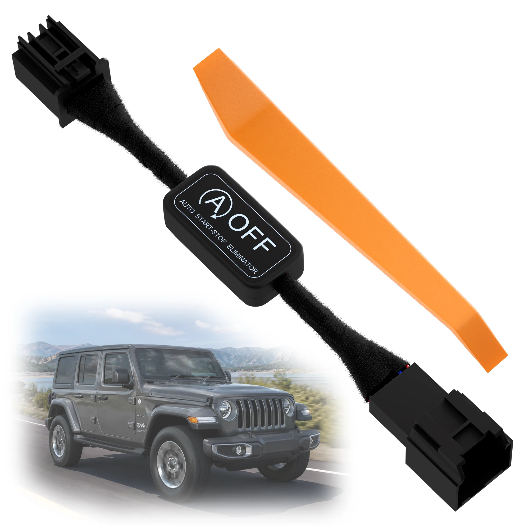 Auto Start Stop Eliminator Compatible with 2018-2024 Jeep Wrangler JL & 2020-2024 Gladiator JT Auto Stop Start Disable A-Off