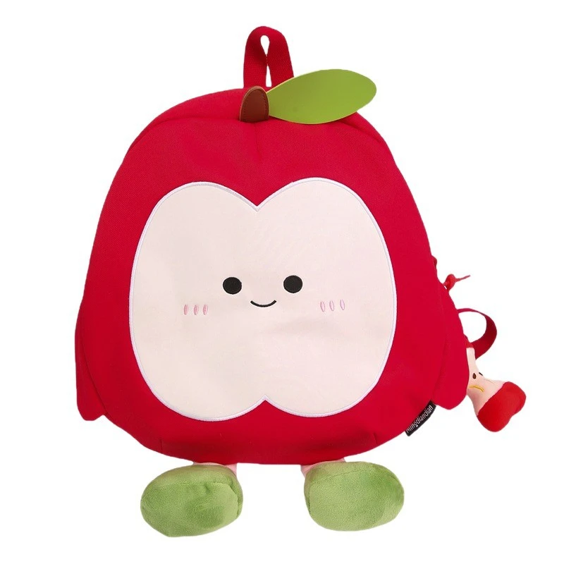 New arrivalcute apple backpack cartoon large capacity student school bag travel casualwork clothing lightweight backpack