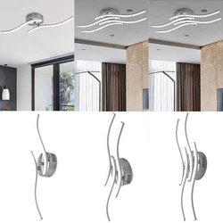 12W 18W 24W LED Ceiling Light AC85-265V Creative Aluminium Wave Shape Modern Bedroom Living Room Lighting Chandelier Lamp