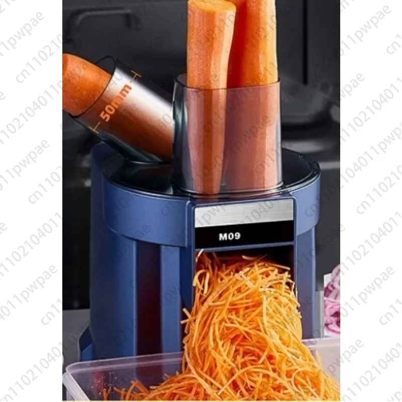 Inclined Cut Vegetable Cutter, Electric Shredded Potato and Radish, Household Slicing and Dicing Machine