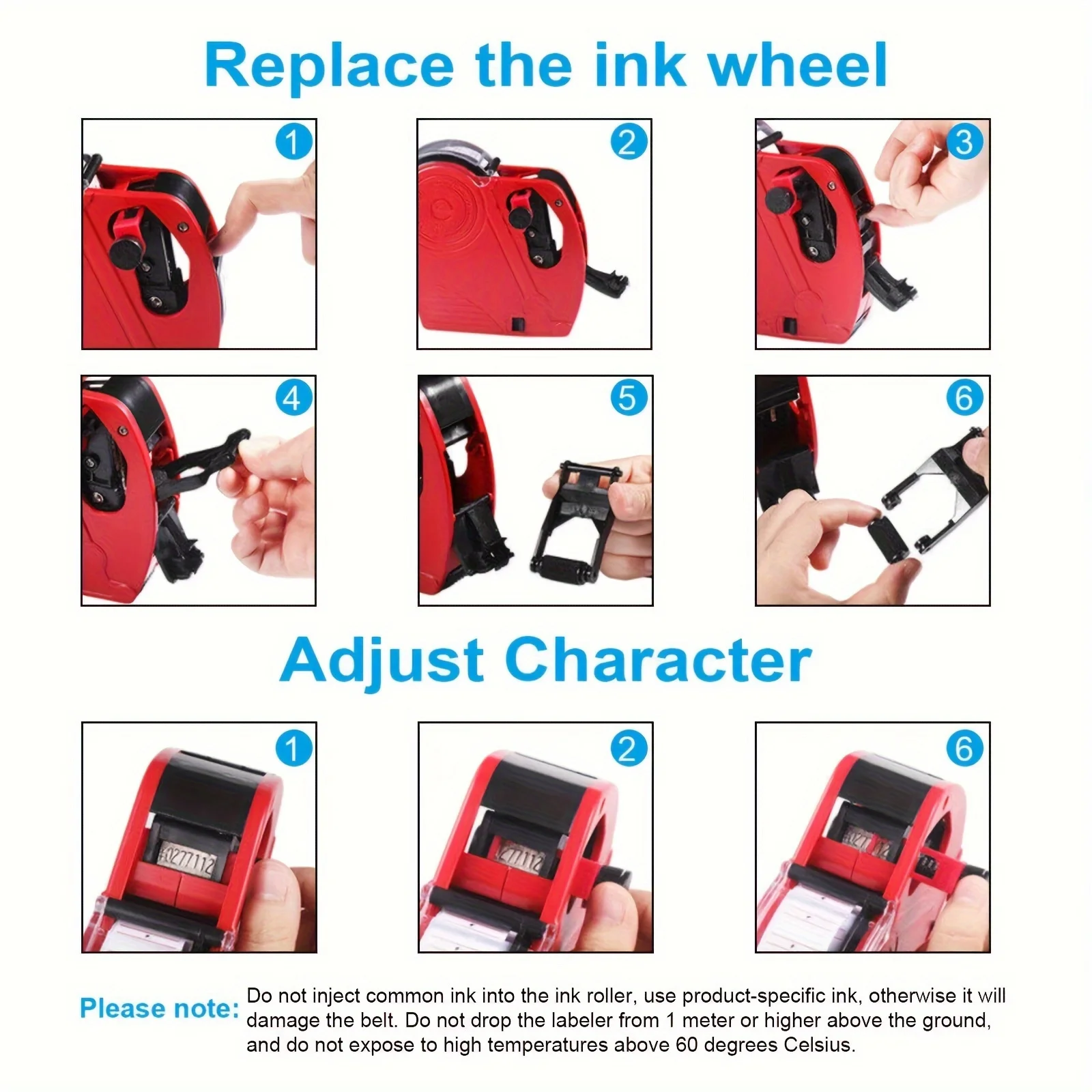Digital price tag coding machine, suitable for office labels, retail stores, grocery stores, supermarket price tags