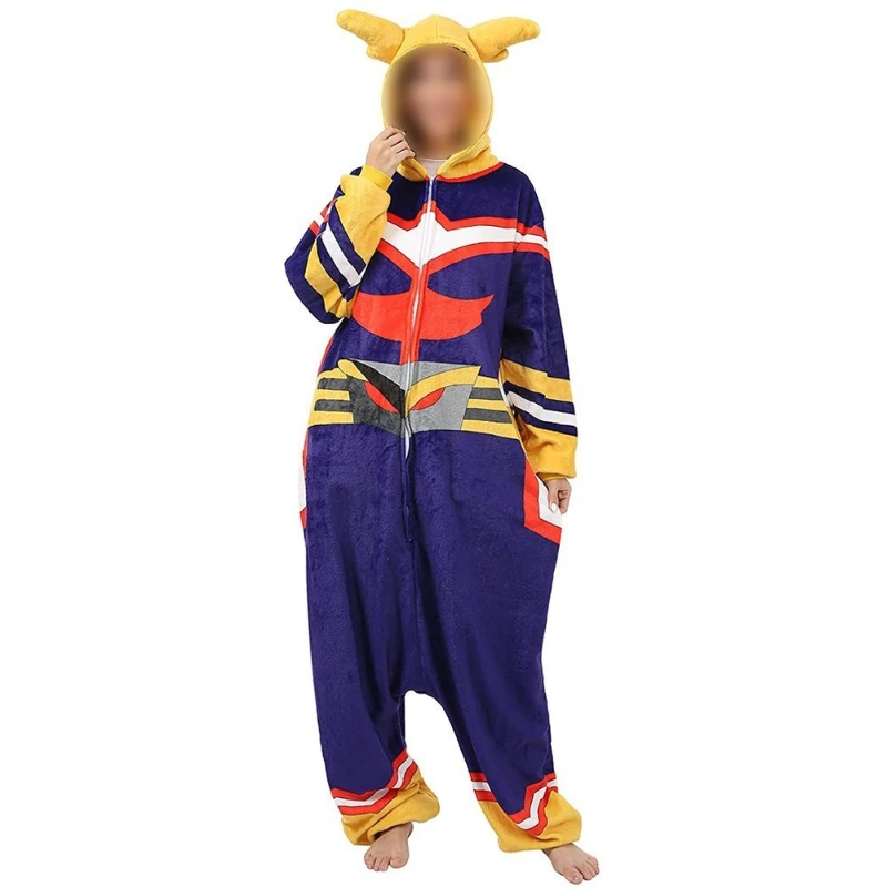My Hero Academia Cartoon Cosplay Pyjamas Olmet Bademantel Cos Kleidung Großhandel Halloween Einteilige Cosplay Kostüme