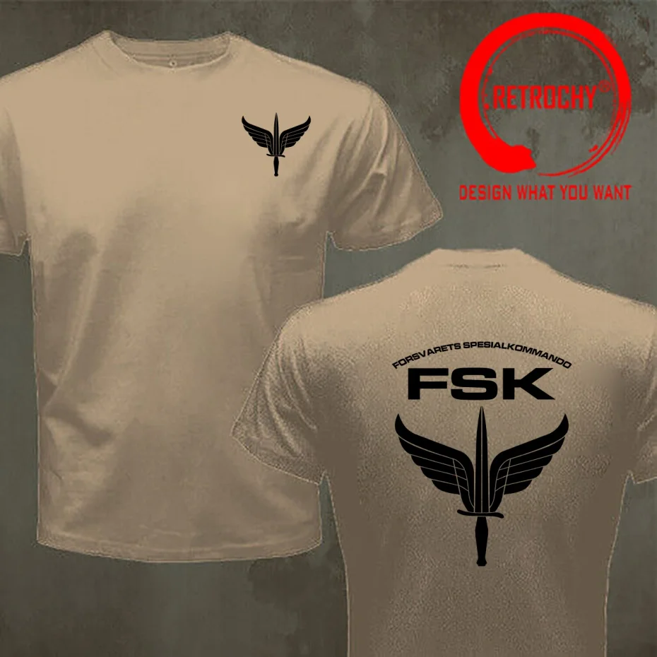 Funny Design Norwegian Special Forces Forsvarets Spesialkommando FSK  Shirt Men Fashion Trendy Casual Clothing Stylish Tops