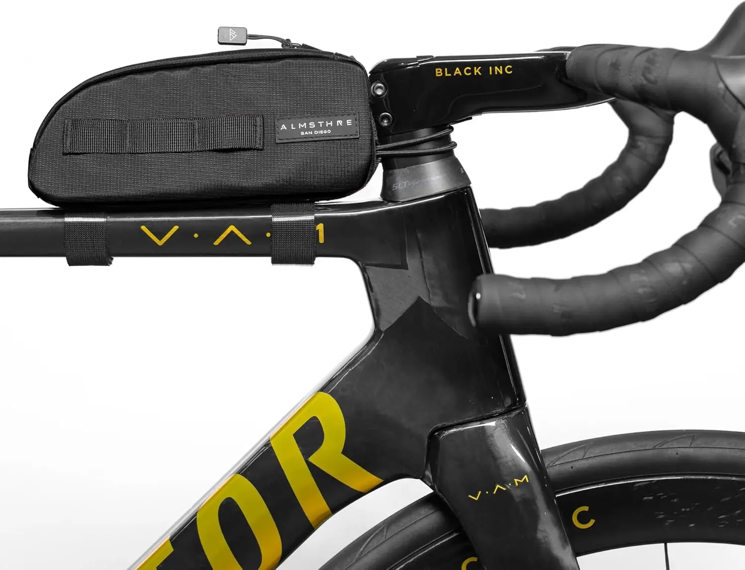 

Top Tube Bike Bag 8x2x3 inch Waterproof Universal Mount Storage for Phone Tools