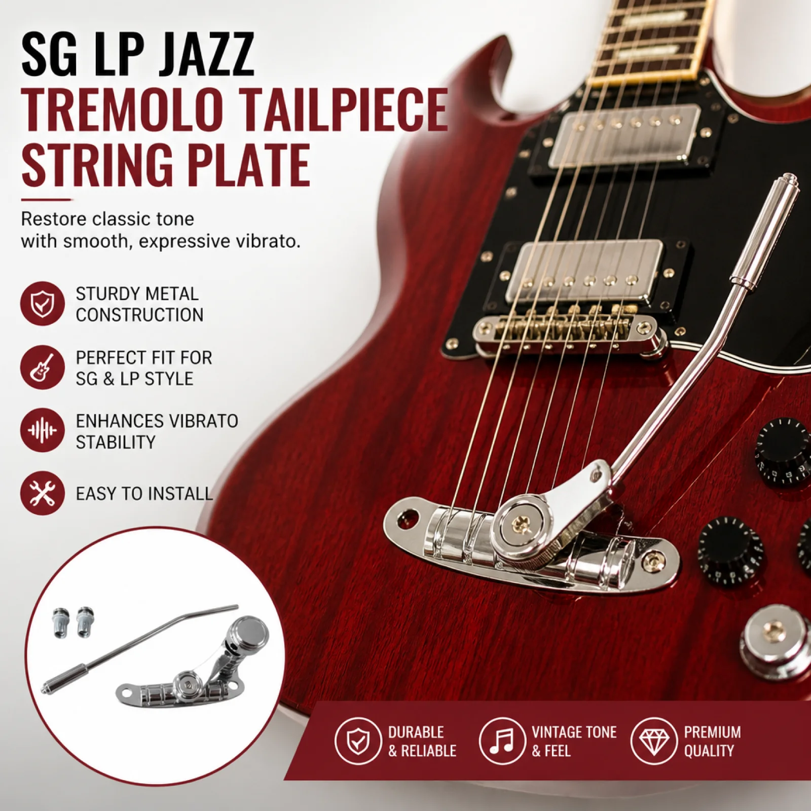 Les Trem II Tailpiece Tuning S - Diy Guitar Electronics ulasan dan harga