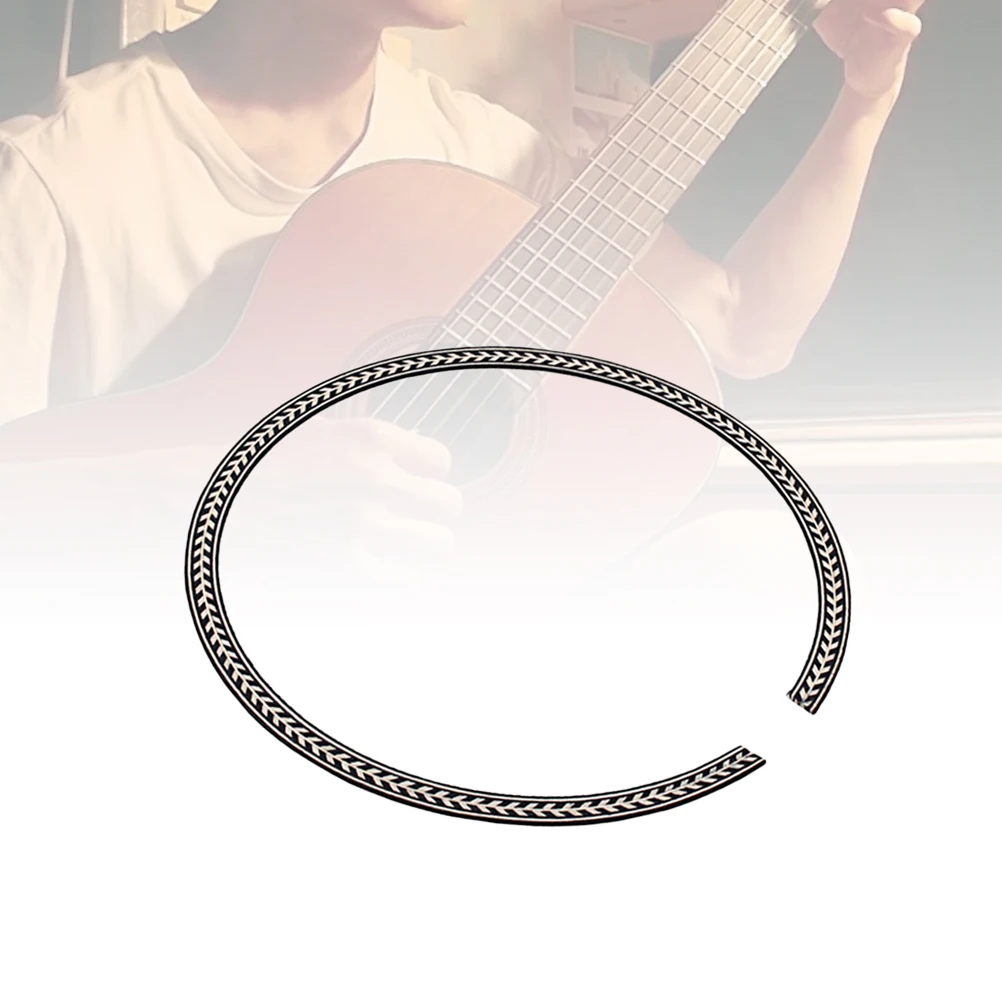 

Guitar Rosette Inlay Curved Strips Sound Hole Decal 107.5Mm Abalone Style Easy Apply Remove Non Damaging Before Order