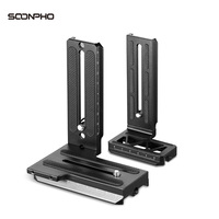 Soonpho Lightweight DSLR Mirrorless Camera Universal L Shape Holder Tripod Vertical Shooting Bracket Quick Release Plate For DJI