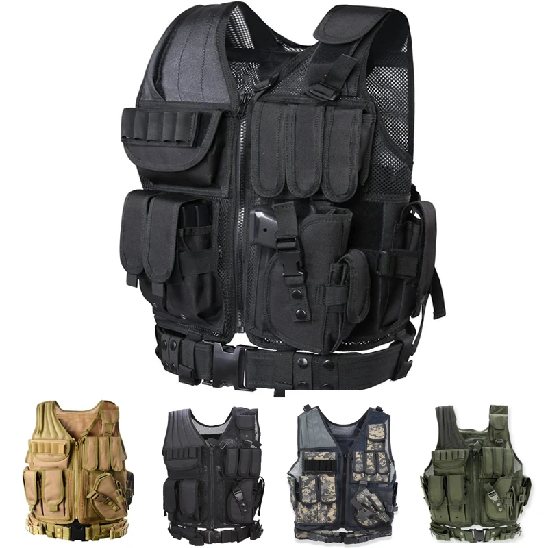 Tactical Plate Carrier Load Bearing Vest, Hunting, Self-Defense, Sports Clothing, Chest, Tactical Gear, Airsoft Equipment