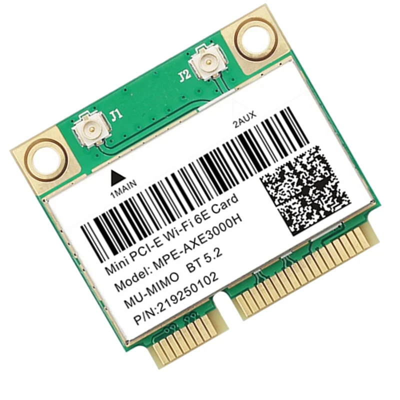 MPE-AXE3000H WiFi Card WiFi 6E 2400Mbps Mini PCI-E Card for BT 5.2 802.11AX 2.4G/5G/6Ghz Wlan Network Card