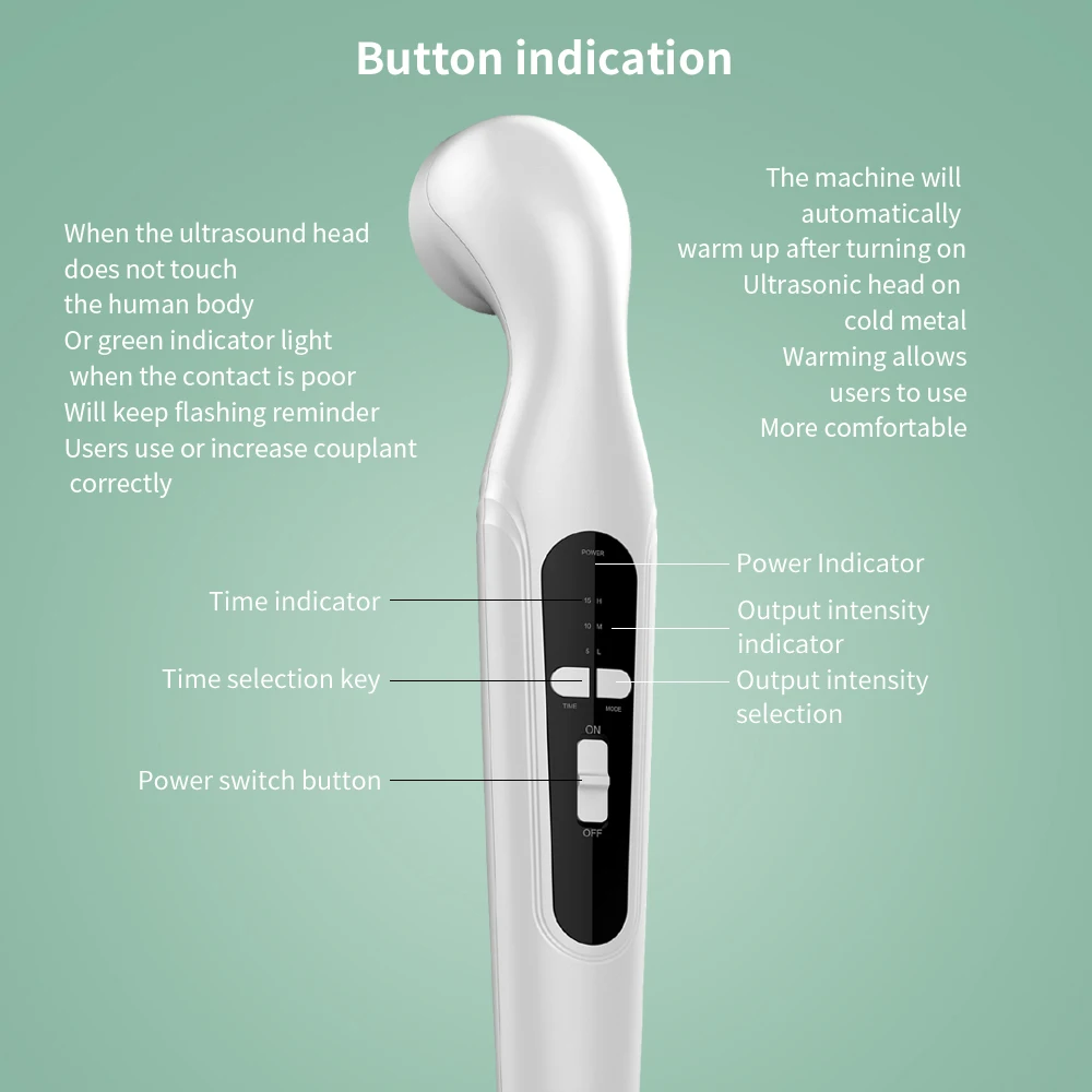 Dispositivo de Fisioterapia con ondas de choque, dispositivo de ultrasonido para alivio del dolor, artritis, terapia física, cintura, brazo, cuerpo,