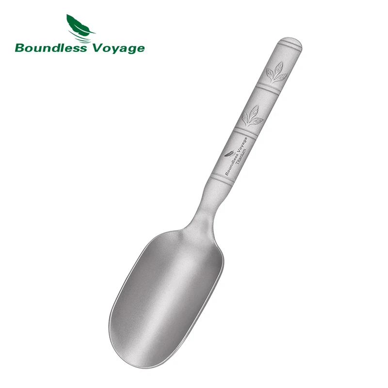 Boundless Voyage Cuillère à café Demitasse avec sac de transport, ustensile de table léger pour le camping, les voyages et la maison, 1 pièce 1135T