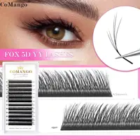 CoMango zorro 5D en forma de pestañas mix8-13 fibras tecnológicas pestañas postizas extensión promade volumen fans pestañas cosméticos